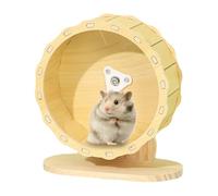 Rueda de Ejercicio Hedgehog - de hámster de Madera silenciosa, Rueda pequeña para Ratones, jerbos, Conejillos de Indias, Accesorio silencioso de Jaula de Rueda de hámster para Ejercicio y