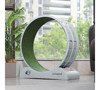 Rueda de ejercicio para gatos, caminadora interior para gatos, fácil de montar con mecanismo de bloqueo, diseño de funcionamiento silencioso, perfecta para fitness y diversión en interiores