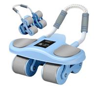 Rueda de ejercicio, rodillo de rueda abdominal para entrenamiento central, entrenador de rebote automático con soporte de codo, equipo de entrenamiento de fuerza para gimnasio en casa, entrenamiento