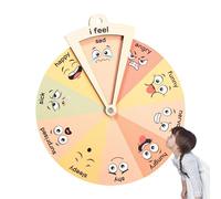 Rueda de emoción de madera | Tabla de emoción de expresión Rueda de emoción de juguete, Rueda de emoción de salud mental para jardín de infantes, escuela primaria, Regalos para maestros, Te permite,