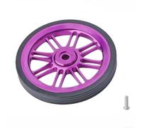 Rueda de empuje de aleación de aluminio mecanizada CNC de 85 mm para bicicleta plegable Brompton con tratamiento anodizado antirozaduras y goma resistente al estiramiento (uno)