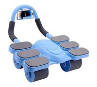 Rueda de entrenamiento abdominal con soporte para, entrenamiento de abdominales, equipo de fitness para gimnasio en casa, máquina de entrenamiento de estabilidad para mujeres y hombres, asas sin