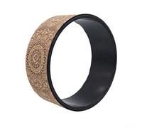 Rueda de entrenamiento de yoga con movimiento rodante para mujeres embarazadas y niños, lo que permite una práctica de flexión más segura y para entrenamiento abdominal (marrón)