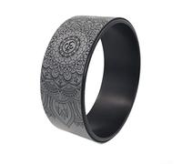 Rueda de entrenamiento para práctica de yoga con ayuda abdominal y de flexión, diseñada para mujeres embarazadas y niños (gris)