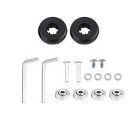 Rueda de Equipaje de 2 Piezas, Ruedas giratorias de Goma, Kits de reparación de rodamientos, Kit de reemplazo de Ruedas de Equipaje Resistentes al Desgaste para Repuesto de Rueda