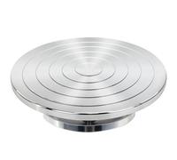 Rueda de escultura de cerámica de doble cara para adultos, rueda de bandas de aluminio resistente con rodamientos de bolas, para cerámica, modelado de arcilla, pulverización de pintura, decoración de