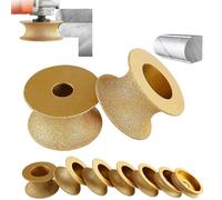 Rueda de esquina redonda, Muela abrasiva del Bullnose del diamante del borde el vacío seco de la mano de 3 pulgadas soldó 10-50m m(40mm)