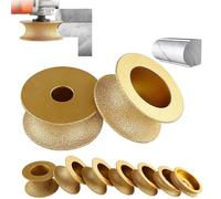 Rueda de esquina redonda, Muela abrasiva del Bullnose del diamante del borde el vacío seco de la mano de 3 pulgadas soldó 10-50m m(30mm)