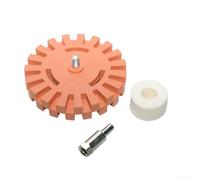 Rueda de extracción de calcomanías y calcomanías para coche con accesorio de taladro, herramienta de goma diseñada para quitar rayas, adhesivos y envolturas de vinilo sin rayar la pintura del vehículo