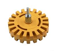 Rueda de extracción de rayas de 4 pulgadas con adaptador de taladro, borrador de goma para calcomanías gráficas a rayas, seguro en pintura automotriz para coche, camión, caravana, ventana