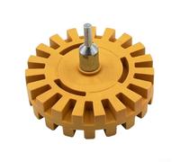 Rueda de extracción de rayas y calcomanías con accesorio de taladro borrador de rayas de goma para calcomanías automotrices y envolturas de vinilo, goma suave segura en pintura de 4 pulgadas