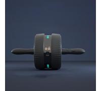 Rueda de fitness, retroalimentación LED en tiempo real, diseño de 16 cm de ancho, ángulo de 7° para un rendimiento óptimo, construcción de acero para reducción de ruido, goma antideslizante para