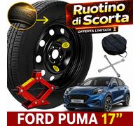Rueda de Galleta 17" para Ford Puma Cric Llave Bolsa 125 / 70R17 Ok Megabox