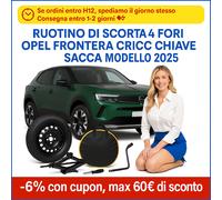 Rueda de Galleta 17" para Opel Frontera 2025 5 Agujeros Cric Llave Bolsa dot2025