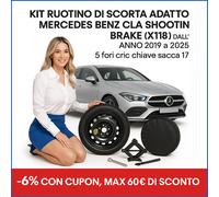 Rueda de Galleta 17 para Todas Mercedes Cla Shooting Brake Cric Llave Bolsa ✅