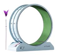 Rueda de Gato para Gatos Interiores - Rueda de Ejercicio Gato | Traquilla de pérdida de Peso para Gatito: Entrenamiento silencioso Anti -Falling Treadmill Running Fitness Wheels con Teaser para Gatos