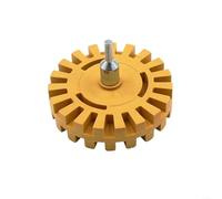 Rueda de goma de 4 pulgadas con adaptador de taladro de 20 mm para quitar calcomanías, rayas y pintura de coches y motocicletas