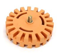 Rueda de Goma de 4 Pulgadas, Disco de Limpiador de Pintura neumático para Quitar Adhesivos de Rueda, Rueda de Goma de Goma de 25 mm de diámetro para Quitar Rayas, calcomanía