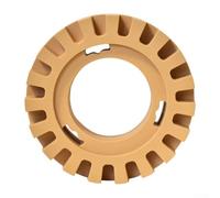 Rueda de goma de borrar de 4 pulgadas para eliminar calcomanías, vinilo, rayas, cinta y gráficos, adaptador de taladro eléctrico compatible con la mayoría de taladros