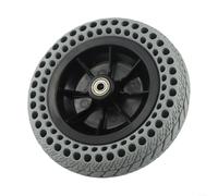 Rueda de goma sólida de 200 x 50 pulgadas, rueda de repuesto de motor de cubo eléctrico compatible con silla de ruedas eléctrica, scooter de movilidad no neumático, color negro y gris