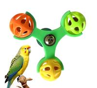 Rueda de gorriones giratoria, peonza de pájaros, para masticar enriquecedor con función de movimiento colorido, accesorio de juego para periquitos, periquitos, cacatúas, juguetes