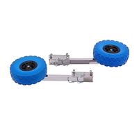 Rueda de halaje de barco, carro de puesta al agua neumática de acero inoxidable, rueda transom carga pesada 150 kg con neumático de espuma de 25 cm, accesorio universal para barco inflable anexo playa
