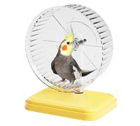 Rueda de hámster, mascota pequeña, diseño suave de doble rodamiento para un movimiento suave y control de equilibrio, herramienta de fitness segura para roedores de interior y animales pequeños para