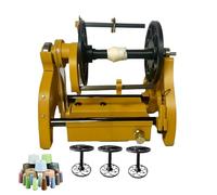 Rueda de hilar eléctrica, hilandero de lana, bobinadora automática de hilo de tejer de 12 V, cambio de marcha adelante y atrás/velocidad máxima de 800 RPM, fácil de desmontar, capacidad de 113 g par