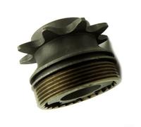 Rueda de inercia 9T para bicicleta eléctrica Fixie de una sola velocidad, repuesto de buje trasero con rodamiento de 24 mm ID y orificio de 17,5 mm