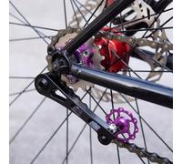 Rueda de inercia de bloqueo para bicicletas de una sola velocidad diseñado para ajuste de buje libre HG para configuraciones de engranajes fijos con revestimiento anodizado resistente (16T)