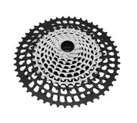 Rueda de inercia integrada de 12 velocidades de aleación de aluminio y acero CNC ligero para bicicleta 9-50T XD (negro y plateado)