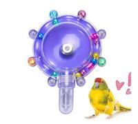 Rueda de Juego de Comida para Loros: dispensador de golosinas Giratorio, construcción de Material Resistente, estimulación Mental, promoción del Movimiento, Juego de Actividades, Accesorios para