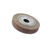 Rueda de lija de tela for fregona, grano 60-600, disco abrasivo de láminas for pulir metal y madera, 1 unidad(132mm*24mm*60)