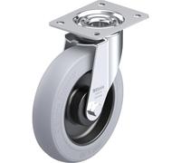Rueda de maniobra de chapa de acero LE-POES-SG Blickle, Ø de rueda 200 mm, carga máx. 300 kg