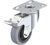 Rueda de maniobra para aparatos LKPA-VPA-FI Blickle, dimensiones de la placa 90 x 66 mm