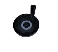 Rueda de mano para fresadora y torno, mango giratorio de 155 mm con orificio de 16 mm, diseño corrugado plegable, compatible con Grin(D)