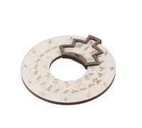 Rueda de Melodía de Madera, Herramienta Esencial de Teoría Musical para Músicos, Madera de Abedul, 4,9 X 4,7 X 0,8 Pulgadas, Compositores