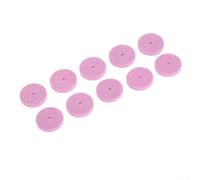 Rueda de molienda de 20 mm, 10 piezas, piedra de pulido montada para mini taladro de amoladora, disco abrasivo de pulido con vástago de 2 mm, material de resina de esmeril (rosa)
