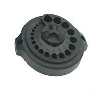 Rueda de molienda de corindón marrón y placa de posicionamiento de agujero de broca para máquina afiladora de taladro, capacidad de 3-12 mm, soporte de ángulo de 118-140 grados (placa de