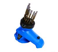 Rueda de molienda de corindón marrón y placa de posicionamiento de agujeros de broca para máquina afiladora, accesorio de herramienta giratoria de 3-12 mm, ángulo de 118-140 grados (placa de