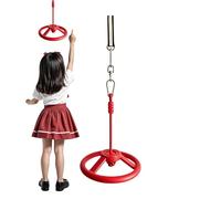 Rueda de obstáculos, giratoria de fácil instalación, construcción de fuerza, rueda oscilante para carreras de obstáculos, para patio, gimnasio, parque de atracciones, patio mayor de 5 años, niñas