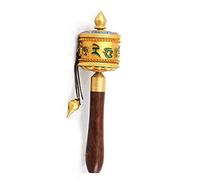 Rueda de oración budista de manivela, Rueda de oración de mano Rueda de oración budista Rueda de oración Adoración budista tibetana Sacudida manual