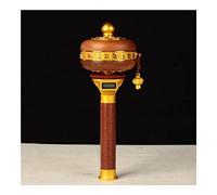 Rueda de oración budista de manivela Rueda de oración de mano Rueda de oración budista Rueda de oración budista de manivela Aleación Budismo tibetano Seis palabras Mantra Mano (Color: 3) (Color : 2)