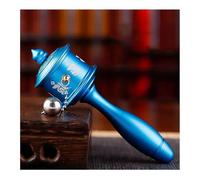 Rueda de oración Budista tibetana Rueda de oración Exquisita rueda de oración tibetana, decoración de amigos budistas devotos por la paz.(Blue)