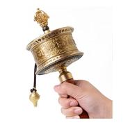 Rueda de oración Budista tibetana Rueda de oración Rueda de oración de las Escrituras de adoración de Buda, rueda for orar, bendecir y relajarse