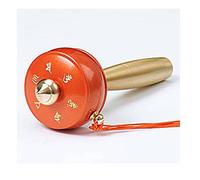 rueda de oración de mano, Rueda de oración tibetana, rueda de oración de mano Rueda de oración budista utilizada for oración, bendición, meditación, relajación, yoga (color: rosa, tamaño: 1) (color: a