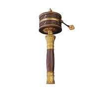 Rueda de Oración, Rueda de Oración Tibetana, Rueda de Oración Budista, Rueda de Oración Tibetana, Giro de Mano Budista Tibetano, Instrumento de Oración, Rueda de Oración de Mano de Cobre