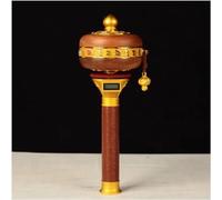 rueda de oracion, Rueda de oración tibetana, Rueda de oración de mano Rueda de oración budista Arranque Rueda de oración budista Aleación Budismo tibetano Seis palabras Mantra Mano (Color: 3) (Color: