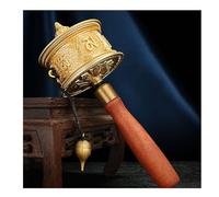 rueda de oración, Rueda De Oración Tibetana,Rueda De Oración De Mano Rueda De Oración Budista Kuan Yin Sutra Cilindro De Nning Mango De Madera Silencioso Rueda De Oración Con Manivela Seis Palabras De