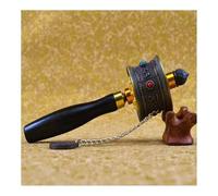 Rueda de oración tibetana Rueda de oración manual, Rueda de oración con pergamino, rueda for relajarse, orar, meditar y sanar.(Black)